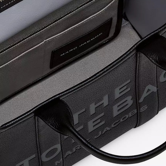 Marc Jacobs Black Leather Tote (Medium) - Picture 6 of 8